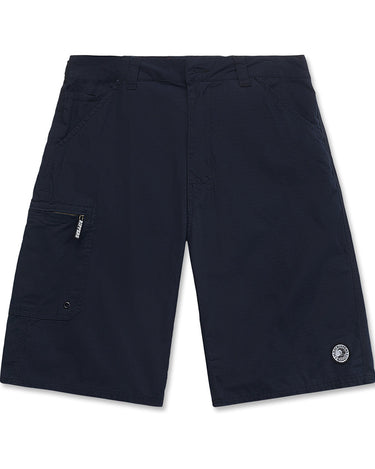Maui Rippers Black ripstop cotton cargo shorts with strong zipper on pockets and durable fabric