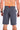 Back of Phantom Grey Boardshort with Back Pocket and Red Maui Rippers logo