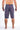 Back View of Surfing Palms Grey and Red Boardshort