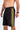 Side Stripes on Maui Rippers Black and Yellow Niho Mano Tribal 24" Boardshort