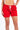 Red Volley Short by Maui Rippers Waikiki Elastic Waistband Boardshort for Lifeguards and Women