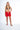 Women's Red Lifeguard Shorts Waikiki Elastic Waistband Multi-Sport Short