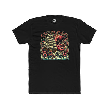 Hold Fast Tee - Men's Cotton Crew Tee - Midnight Black Graphic T-Shirt