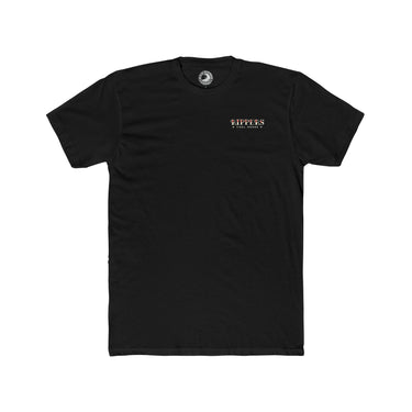 Wayfarer Tee - Men's Cotton Crew Tee- Deep Black Graphic T-Shirt