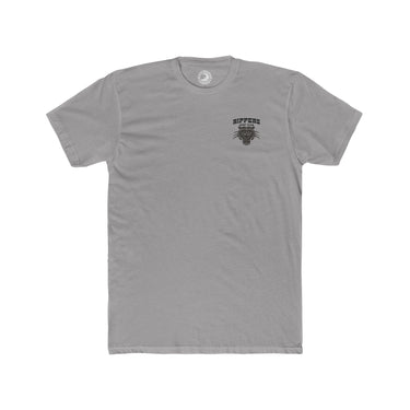 Catch Cracks - Men's Cotton Crew Tee - Solid Grey Graphic T-Shirt