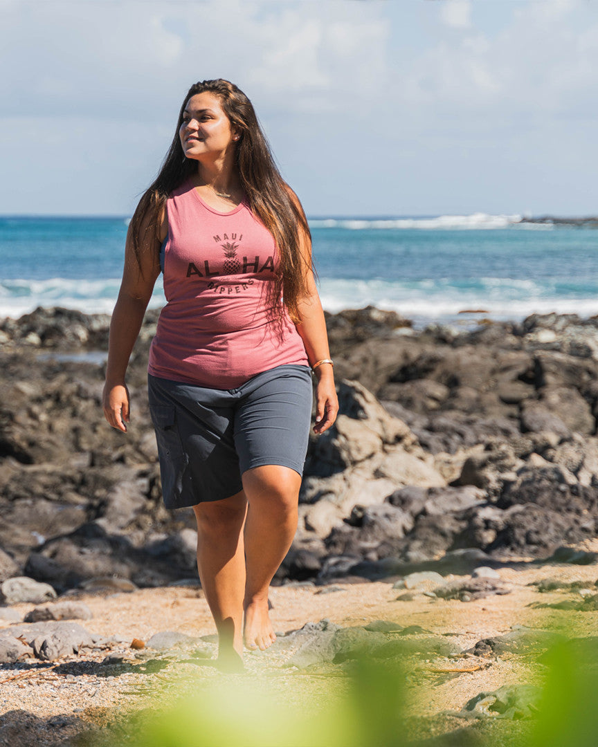 Maui Mermaid 9" Plus-size Boardshorts Ebony