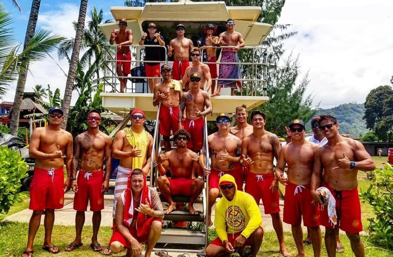 Hawaii lifeguards board shorts USLA approved