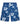 Mens 24 inch hawaiian floral boardshorts flatlay 