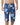 man wearing the 24 inch blue hawaiian floral boardshorts 