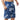 Blue Hawaiian Floral Boardshorts with durable cargo pocket