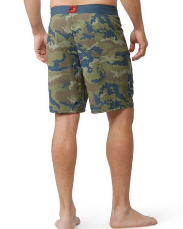 Men's reef camo boardshort from the back