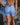 Back of Maui Rippers Summer Bloom Blue Floral Boardshorts 