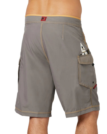 Mens fishing short with special pliers pocket. 21" outseam 2 cargo pockets