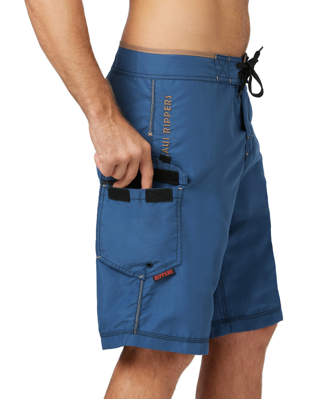 Navy 21" Hawaiian Octo Tako Fishing Shorts