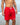 MEN'S ELASTIC WAISTBAND LIFEGUARD SWIM TRUNKS - RED