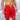 MEN'S ELASTIC WAISTBAND LIFEGUARD SWIM TRUNKS - RED