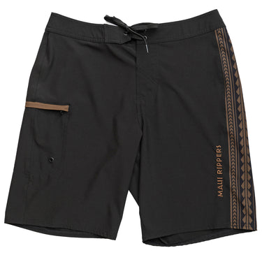 Tribal Black 21" Stretch Boardshort