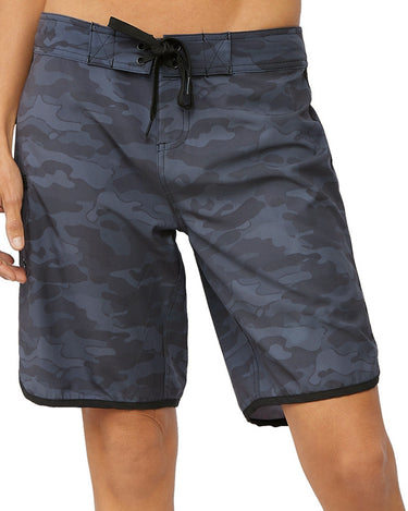 Maui Rippers Women's 9 inch boardshorts in midnight camo