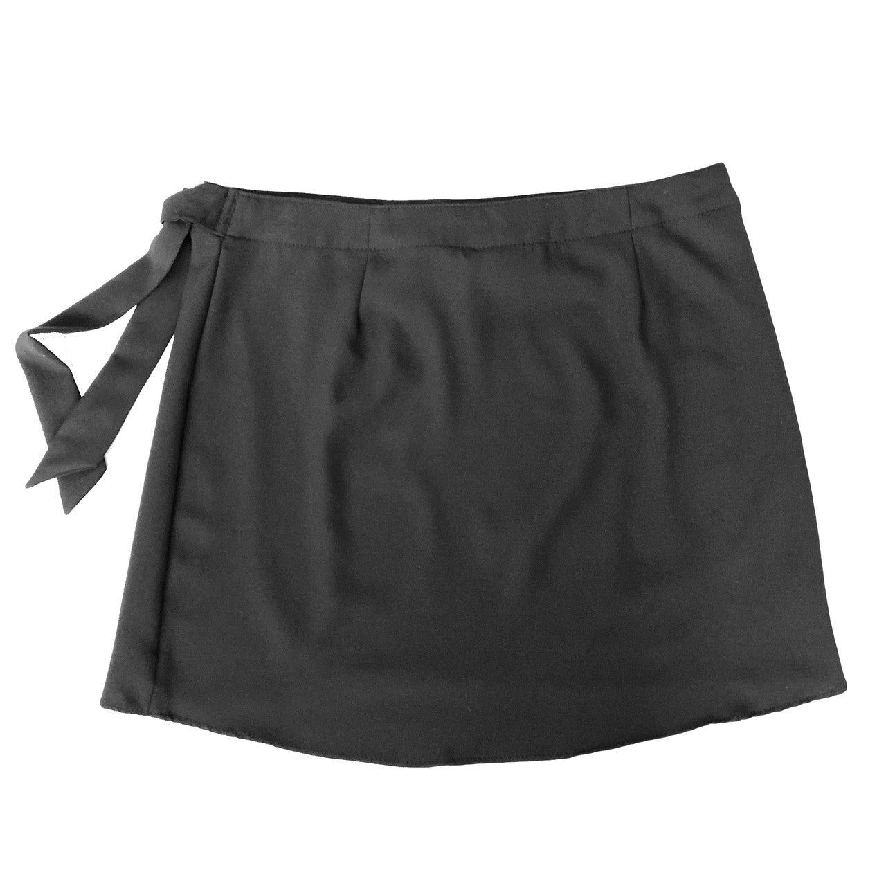 Short Sarong Wrap Skirt - Black