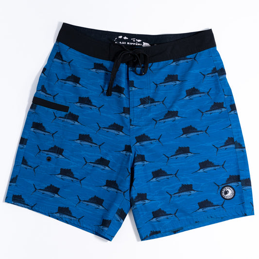 Palikū Kūpeʻe Surf Shorts - Blue – Sig Zane Designs