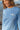 Upclose shot on womens long sleeve sun tee in heather blue