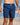 Men's Navy Blue Performance Workout Shorts for Fitness, Running, Training 