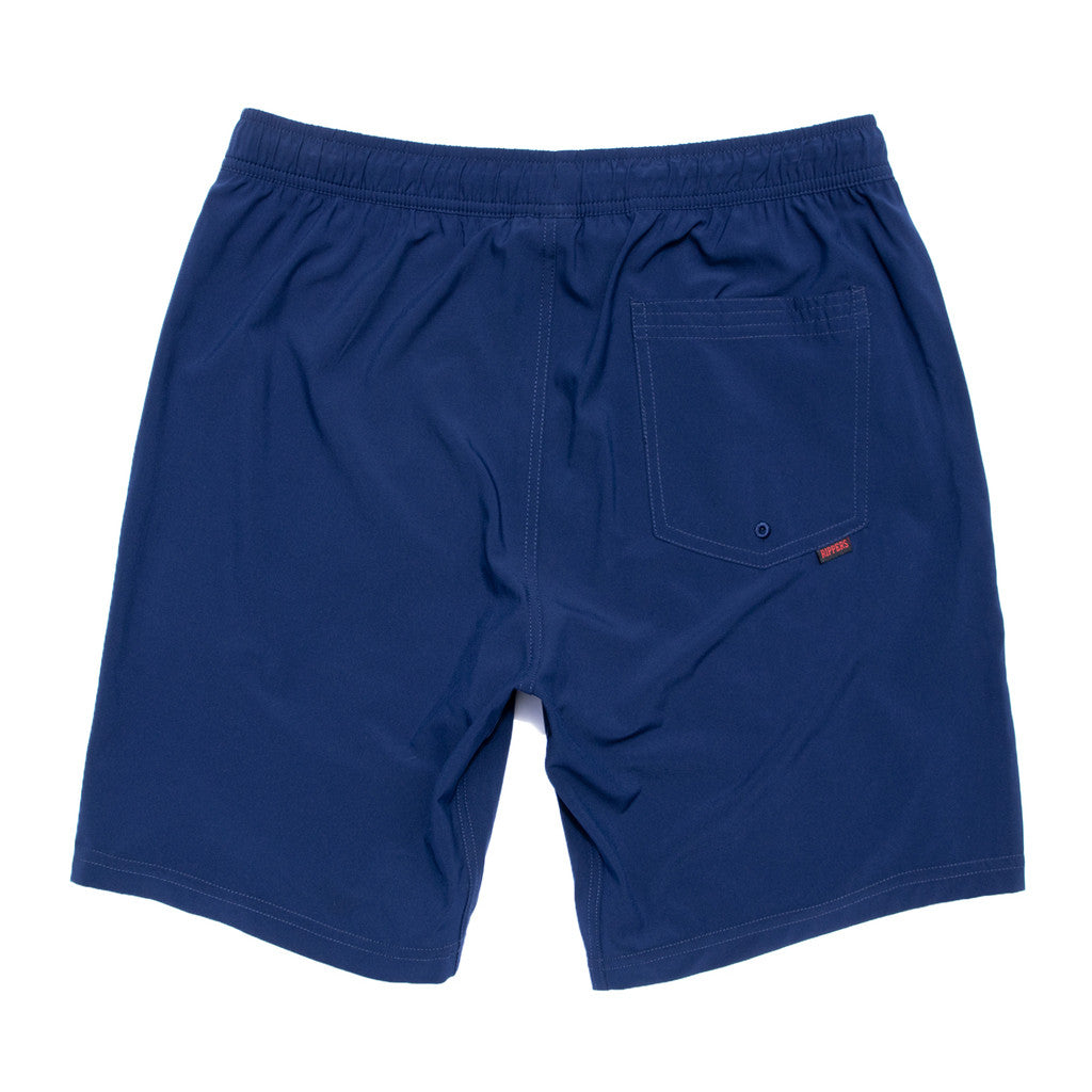 Navy Blue Lined Performance Workout Shorts